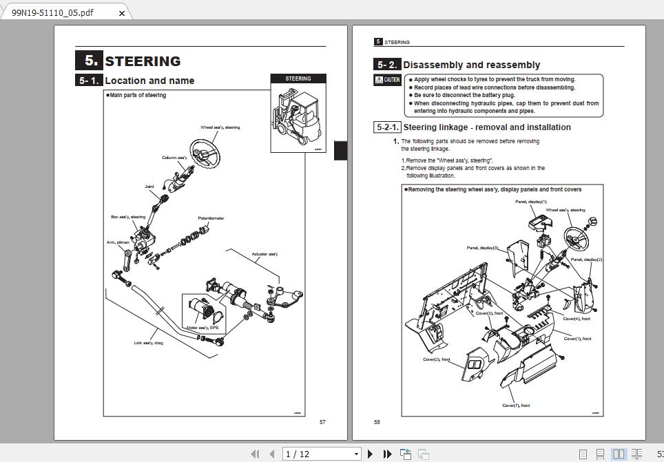 Mitsubishi Forklift FB28CA Service Manual 2