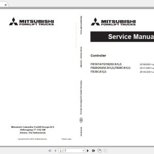 Mitsubishi Forklift FB30CA1 Service Manual 1