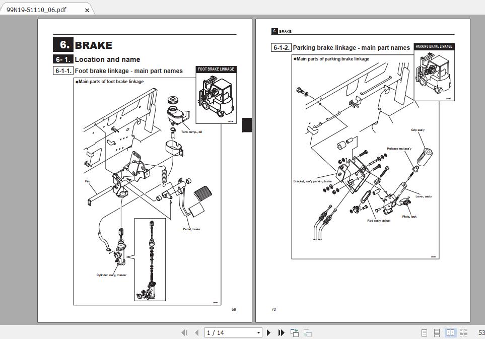 Mitsubishi Forklift FB30CA Service Manual 2