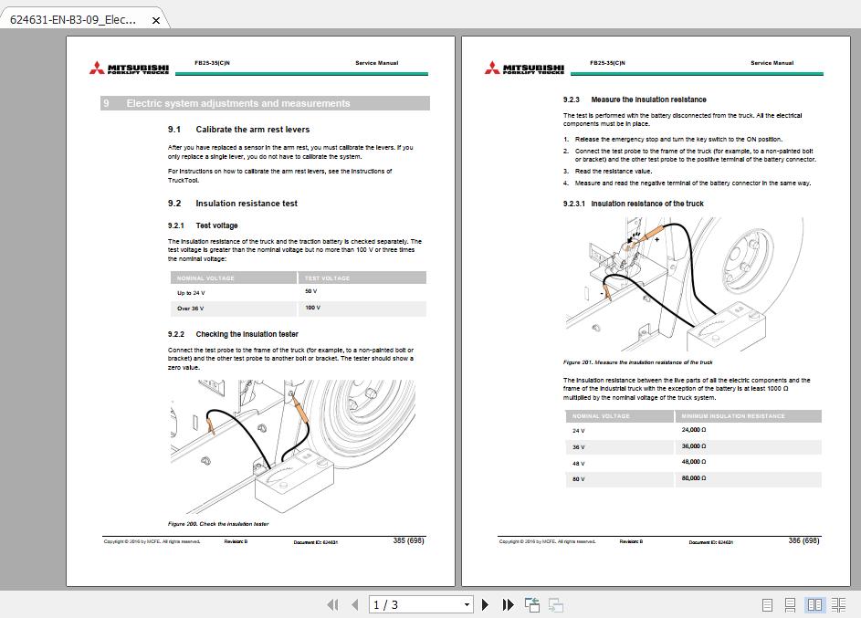 Mitsubishi Forklift FB30CN Service Manual 2
