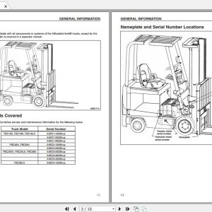 Mitsubishi Forklift FBC15N Service Manual 1