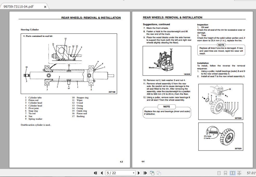 Mitsubishi Forklift FBC18K Service Manual 2