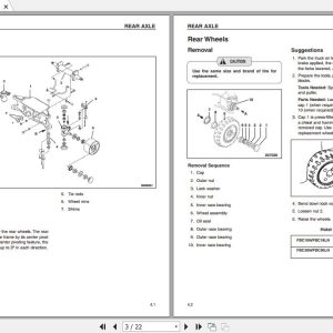 Mitsubishi Forklift FBC18N Service Manual 1