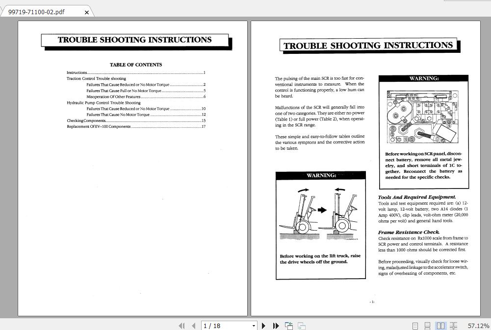 Mitsubishi Forklift FBC30 Service Manual 2