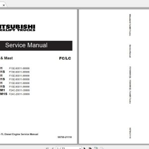 Mitsubishi Forklift FD100NM1 Service Manual 1
