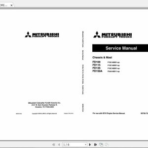 Mitsubishi Forklift FD115 Service Manual 1