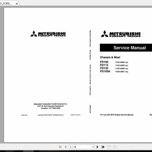 Mitsubishi Forklift FD135 Service Manual 1