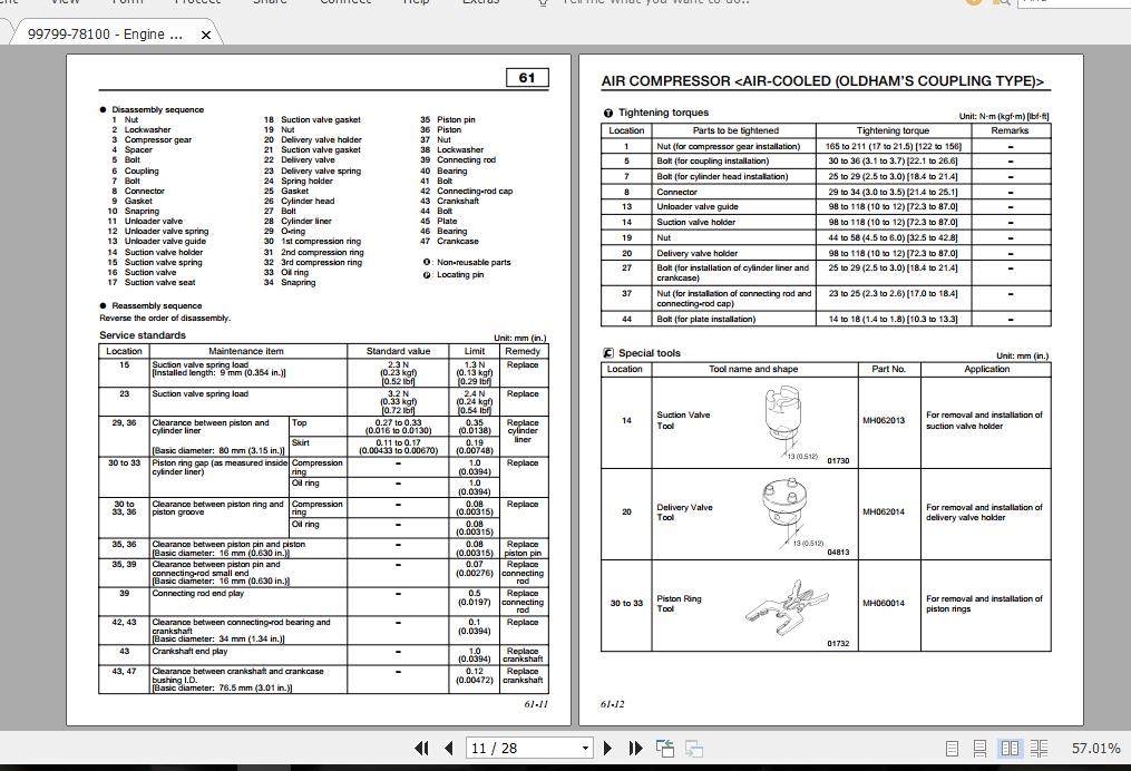 Mitsubishi Forklift FD150NM1S Service Manual 2