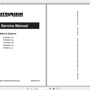 Mitsubishi Forklift FD150N Service Manual 1