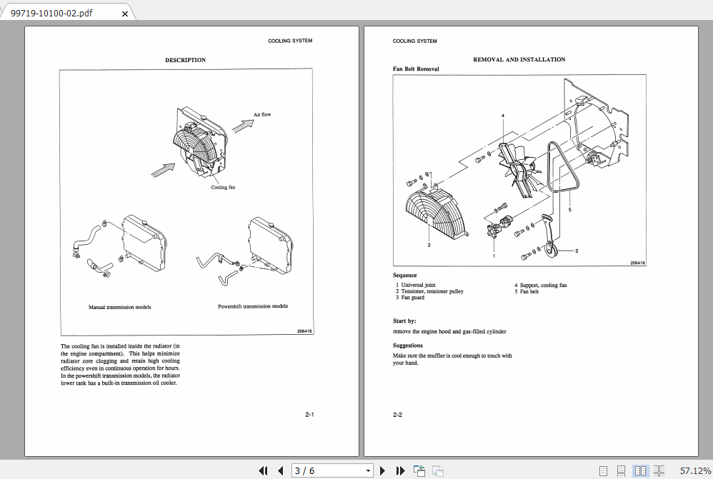 Mitsubishi Forklift FD15 Service Manual 2