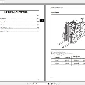 Mitsubishi Forklift FD160AN Service Manual 1