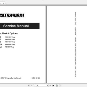Mitsubishi Forklift FD160N Service Manual 1