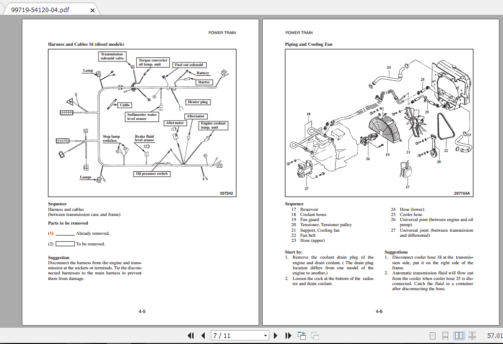 Mitsubishi Forklift FD18K MC Service Manual 2