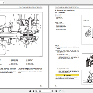 Mitsubishi Forklift FD20CN Service Manual 2