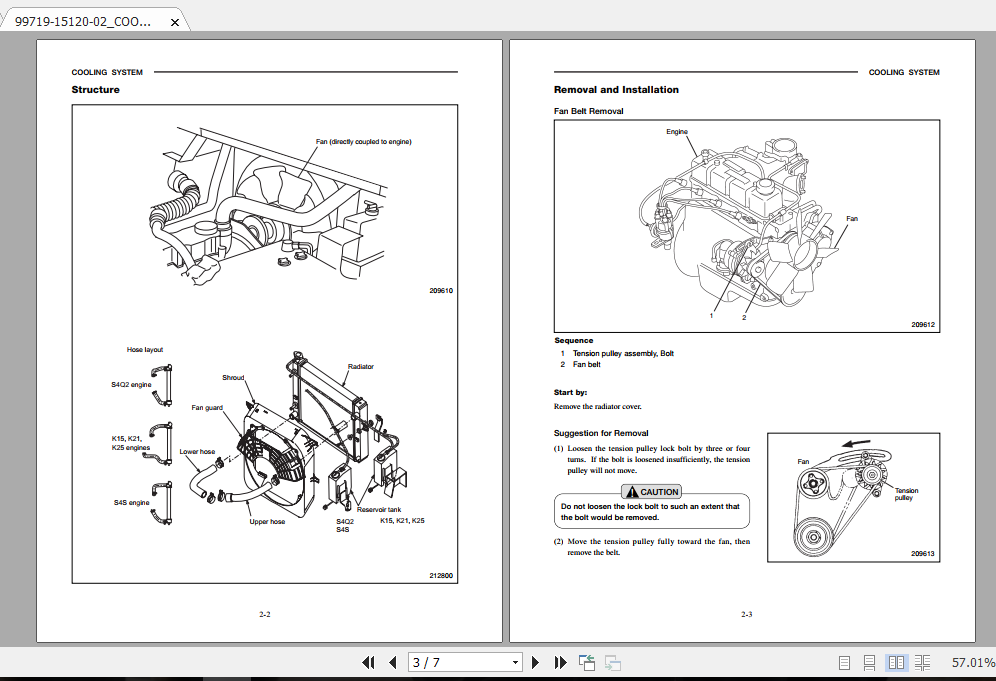 Mitsubishi Forklift FD25N Service Manual 2