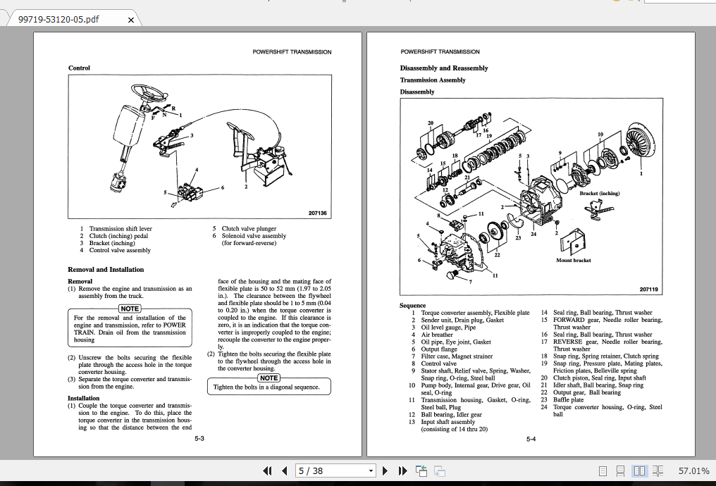 Mitsubishi Forklift FD30K FC Service Manual 2