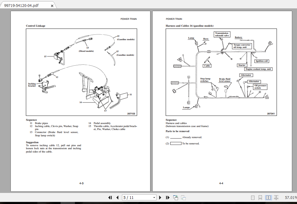 Mitsubishi Forklift FD30K MC Service Manual 2