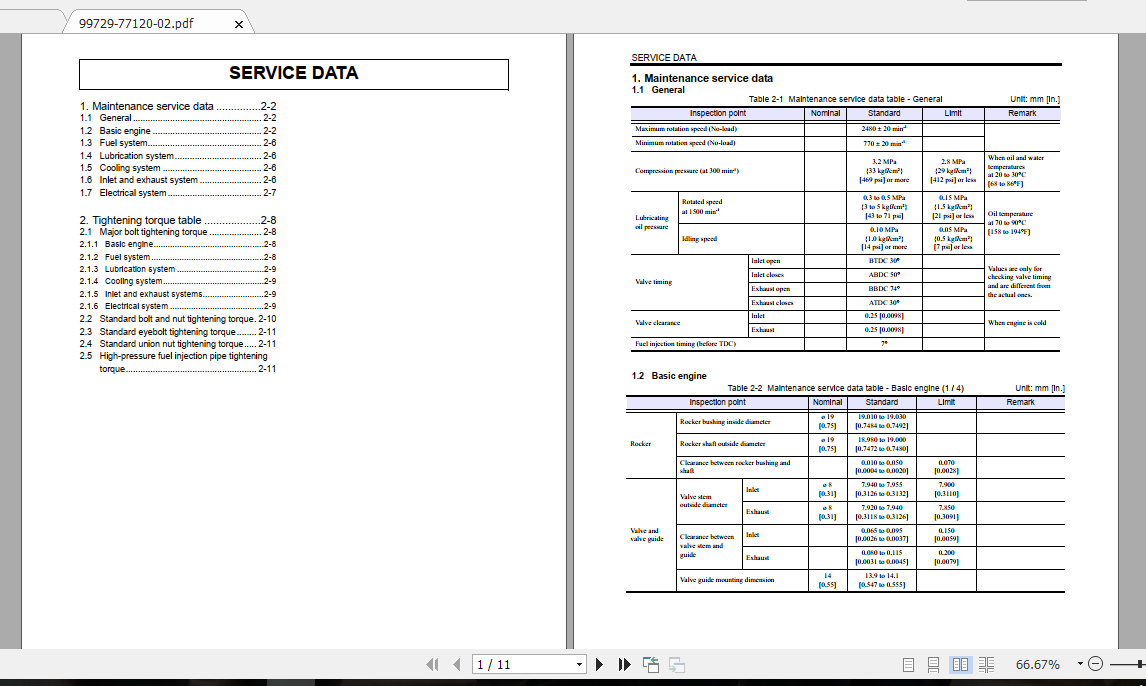 Mitsubishi Forklift FD33N Service Manual 2