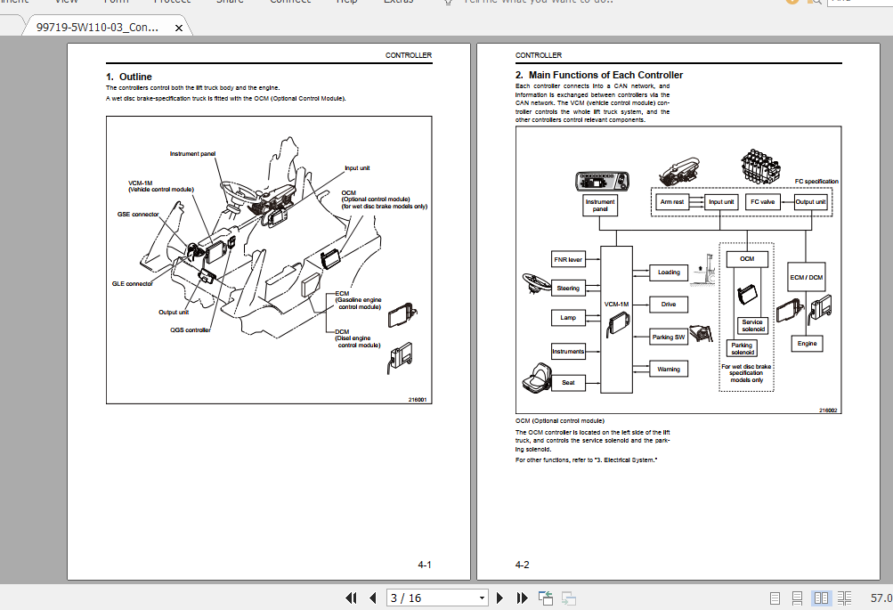 Mitsubishi Forklift FD35AN Service Manual 2