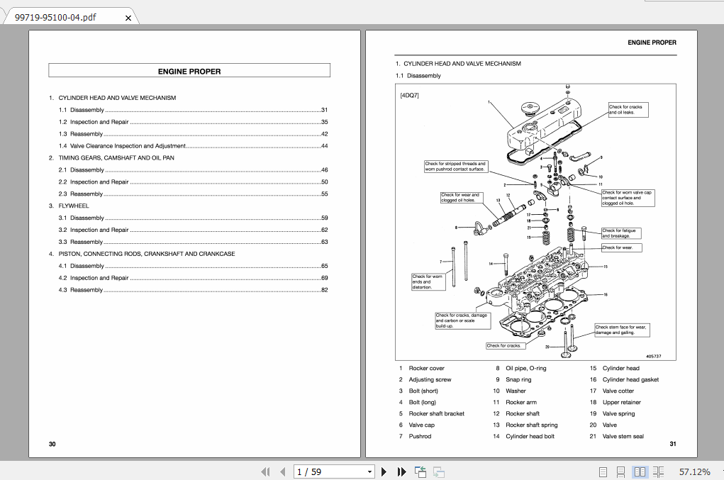 Mitsubishi Forklift FD35K MC Service Manual 2