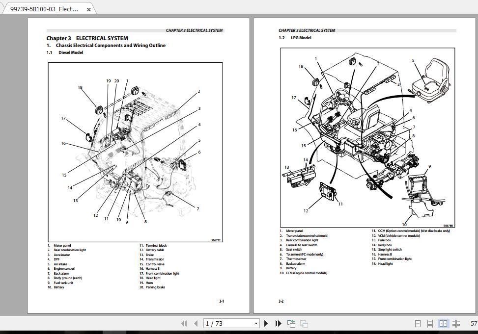 Mitsubishi Forklift FD40NB Service Manual 2