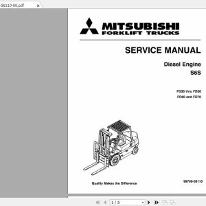 Mitsubishi Forklift FD40 Service Manual 1