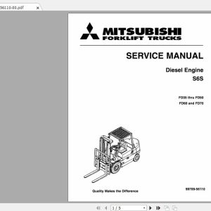 Mitsubishi Forklift FD45K Service Manual 1