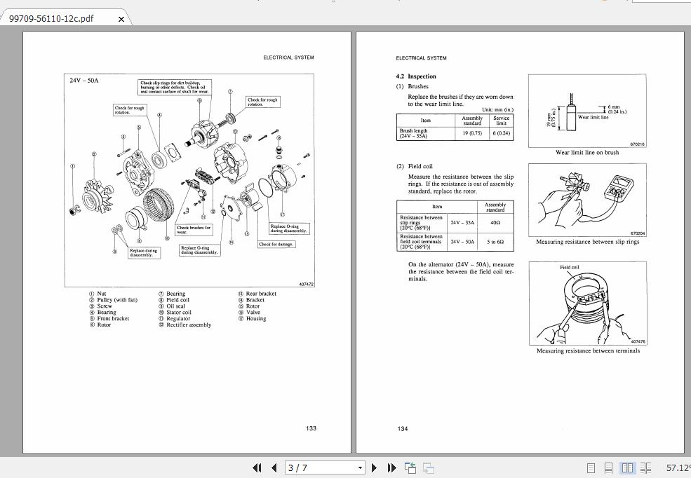 Mitsubishi Forklift FD50C Service Manual 2