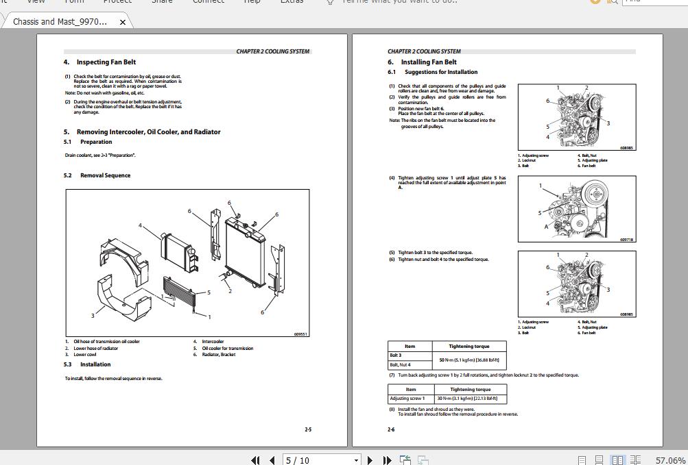 Mitsubishi Forklift FD70N Service Manual 2