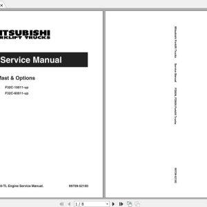 Mitsubishi Forklift FD80N Service Manual 1