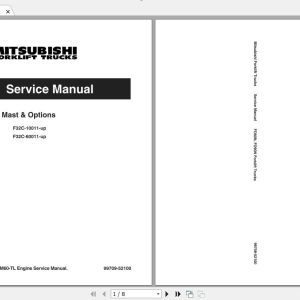 Mitsubishi Forklift FD90N Service Manual 1