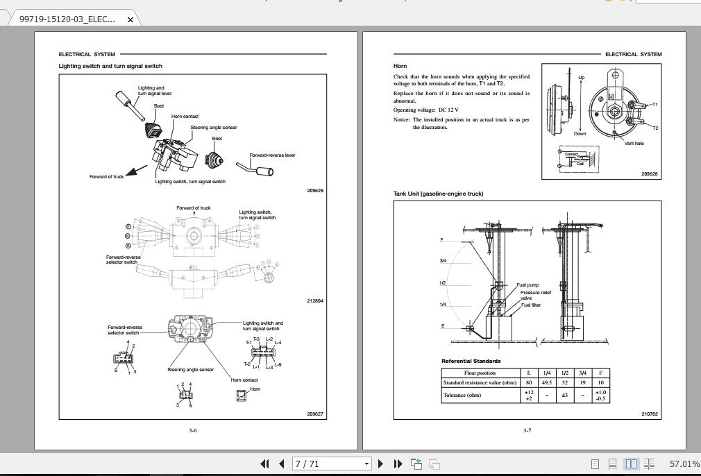Mitsubishi Forklift FG10N Service Manual 2