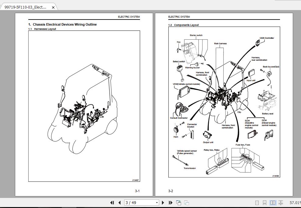 Mitsubishi Forklift FG18N Service Manual 2