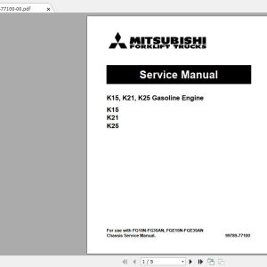 Mitsubishi Forklift FG20NM Service Manual 1
