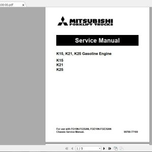 Mitsubishi Forklift FG25NM Service Manual 1
