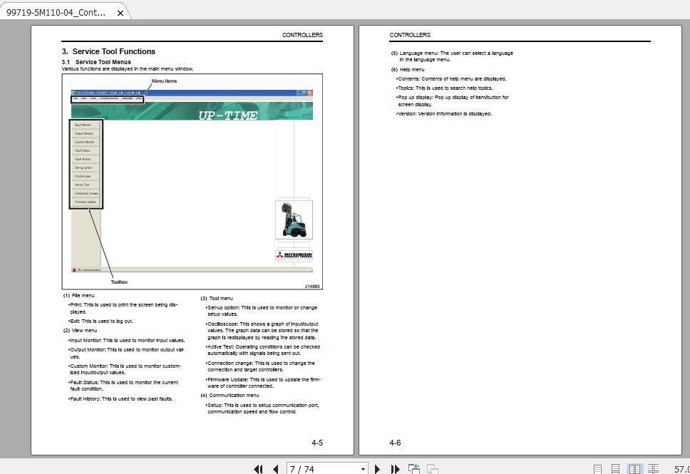 Mitsubishi Forklift FG25N Service Manual 2
