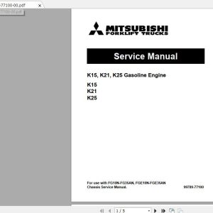 Mitsubishi Forklift FG35NM Service Manual 1