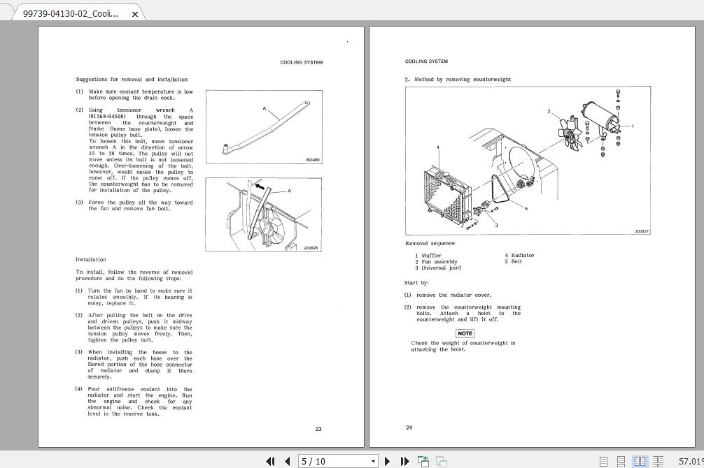 Mitsubishi Forklift FG35 Service Manual 2