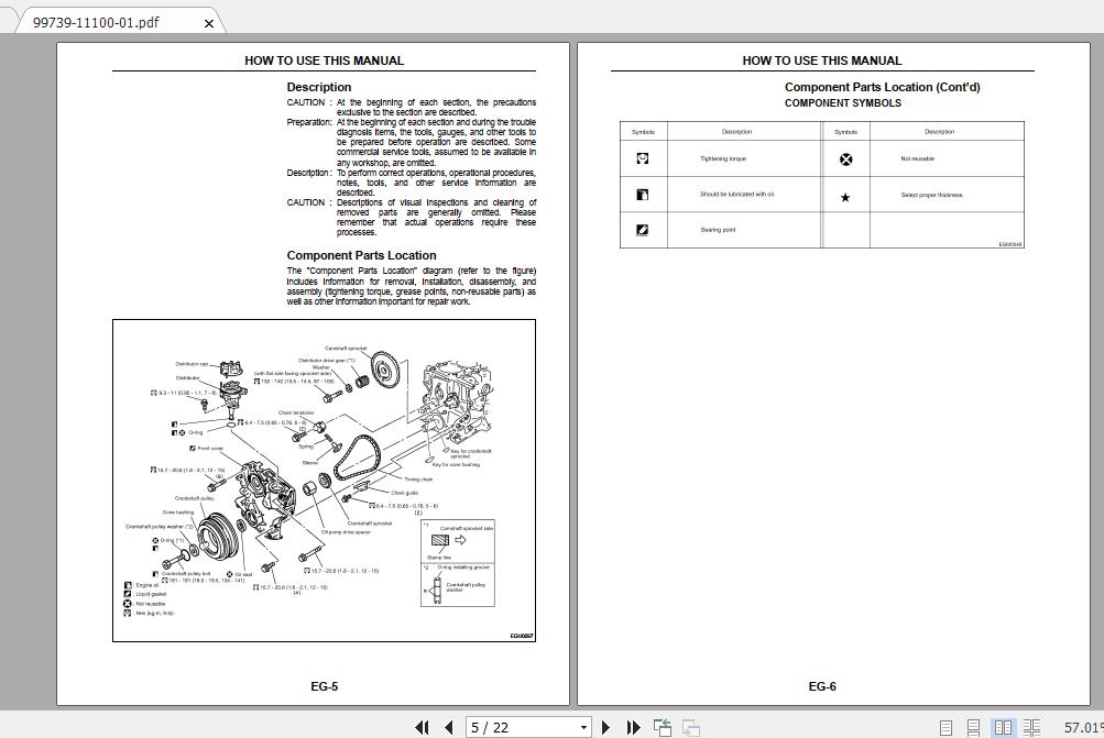 Mitsubishi Forklift FG50CNF Service Manual 2
