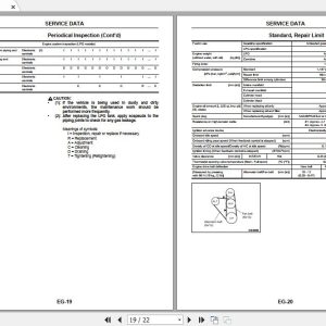 Mitsubishi Forklift FG50NF Service Manual 1