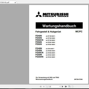 Mitsubishi Forklift FG50N Service Manual 1