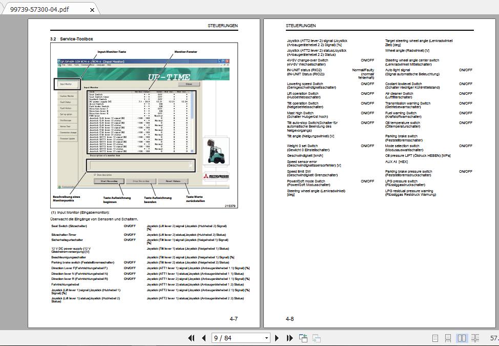 Mitsubishi Forklift FG50N Service Manual 2