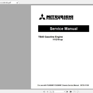 Mitsubishi Forklift FG55NF Service Manual 0