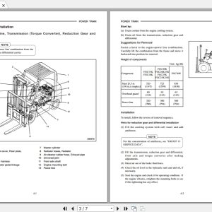 Mitsubishi Forklift FGC25K Service Manual 2