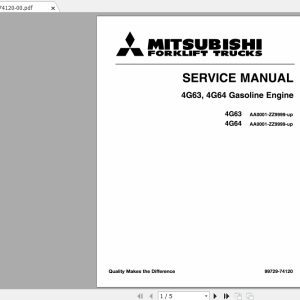 Mitsubishi Forklift FGC25 Service Manual 1