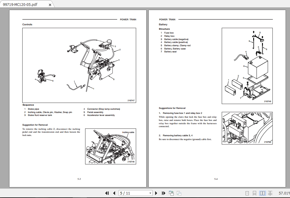 Mitsubishi Forklift FGC33N Service Manual 2