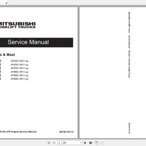 Mitsubishi Forklift FGC45K Service Manual 1