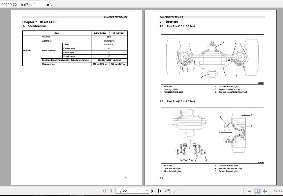 Mitsubishi Forklift FGC55K STC Service Manual 2