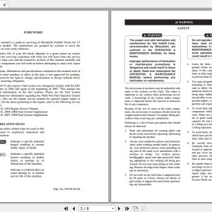 Mitsubishi Forklift FGC55K Service Manual 1