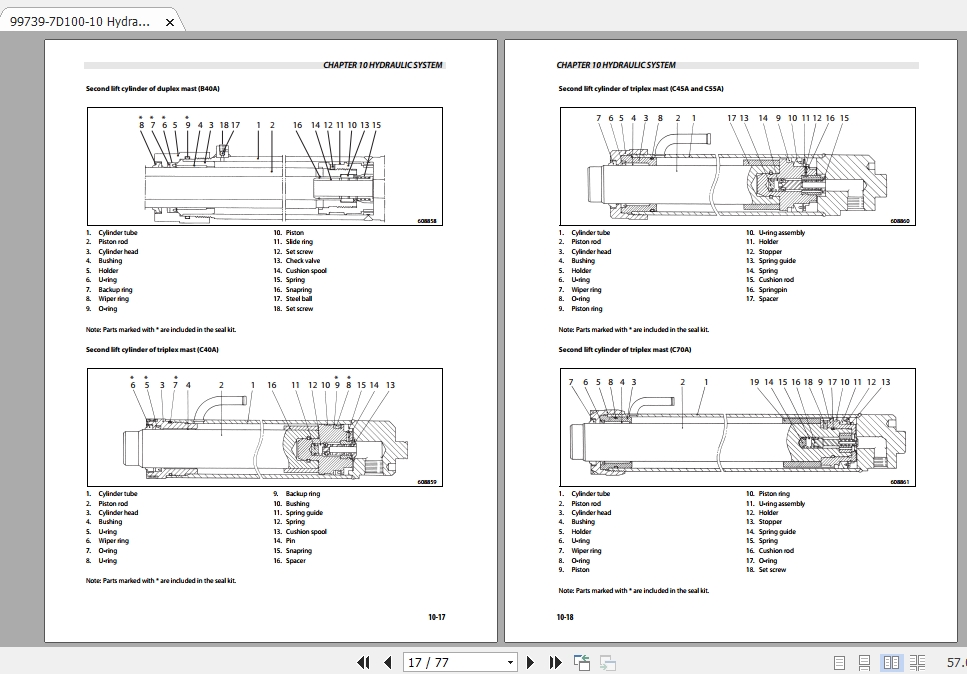 Mitsubishi Forklift FGC70K STC Service Manual 2